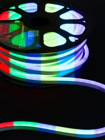 Гибкий неон SMD5050-60 LED/м-220 В-12 Вт/м -IP67-RGB (25м) | SQ0331-1515 TDM