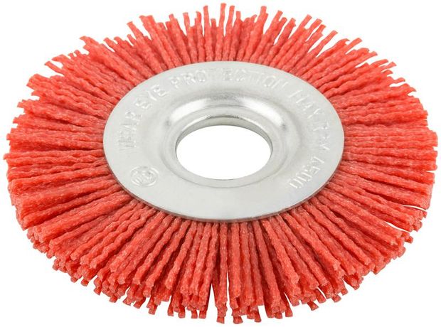 Профи 100 мм - 38791 Корщетка-колесо нейлоновая посадочный диаметр 22,2 РОС