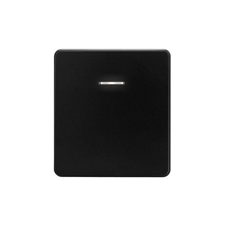 Выключатель проходной (переключатель) 1-кл. СП ROUND MIELE 10А с подсветкой оникс Kranz KR-78-0716-3