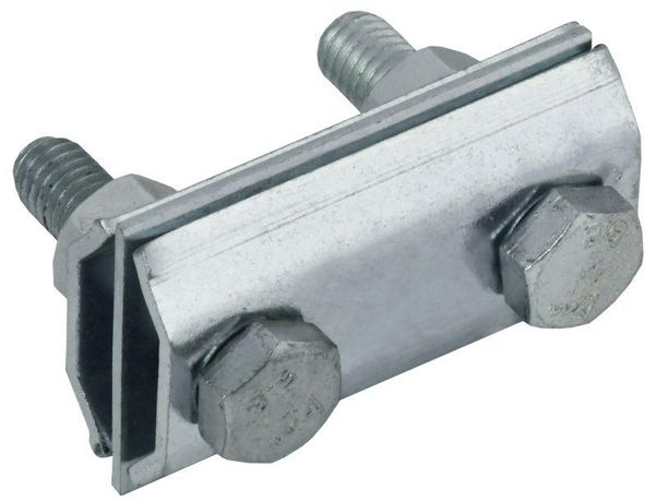 Зажим соединительный двойной сквозной пруток-пруток 8мм оцинкованная сталь HDZ IEK - ZCC84-14-1-08