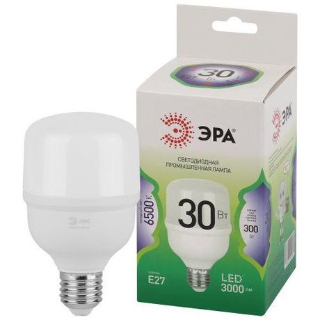 Лампа светодиодная высокой мощности LED 30 Вт 3000Лм 6500К T70 холодный E27 170-265В POWER T70-30W-865-E27 Green Line - Б0067061 ЭРА