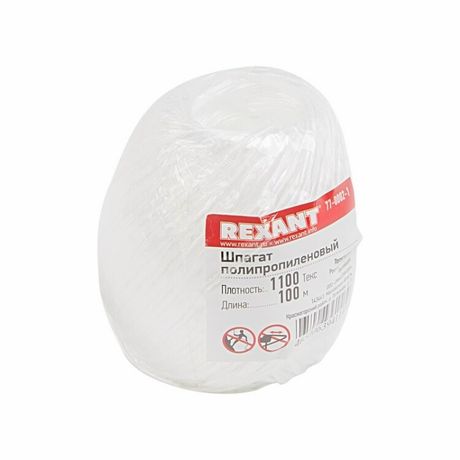 Шпагат полипропиленовый 1100 «Текс» 100 м | 77-0002-1 REXANT MEET