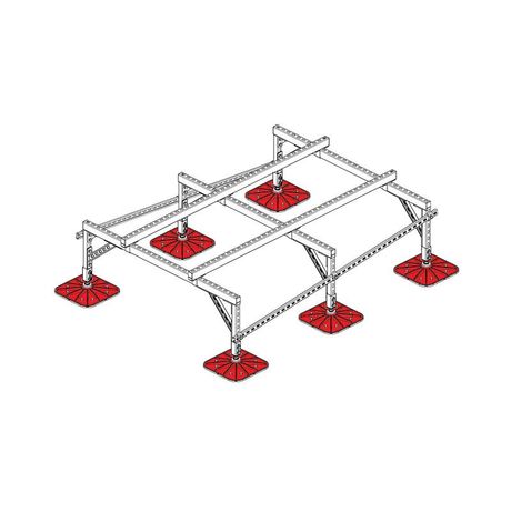 Конструкция опорная для установки оборудования TECHNORAPTOR FOOT 1500х2000 тип 2 KM-TR-F-SSEI-1500-2000-2 КМ TR0029 КМ-Профиль