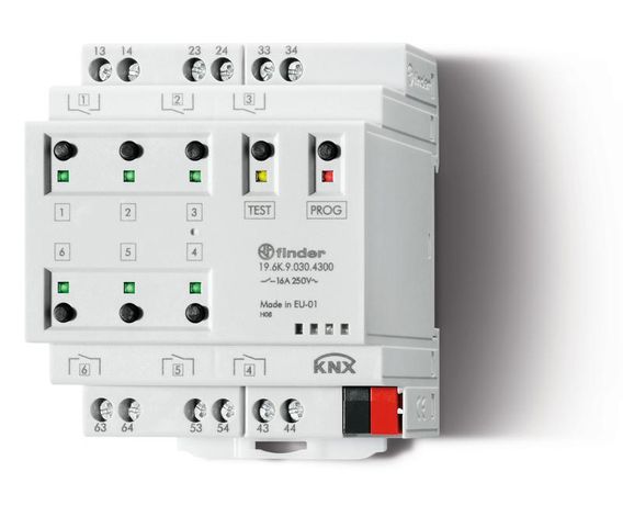 Устройство переключения KNX; выход 6х16 А | 196K90304300 Finder