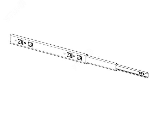 Комплект телескопических направляющих для полок глубиной 400 мм серии EMS-RI - EMS-TG-400 ЦМО