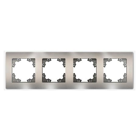 Афина рамка стеклянная четырехместная универсальная, мокко (еврослот) - 2287 Союз