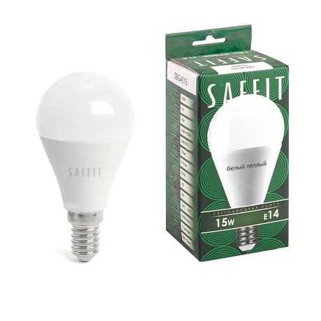 Лампа светодиодная LED 15вт Е14 теплый матовый шар - SBG4515 FERON 55209