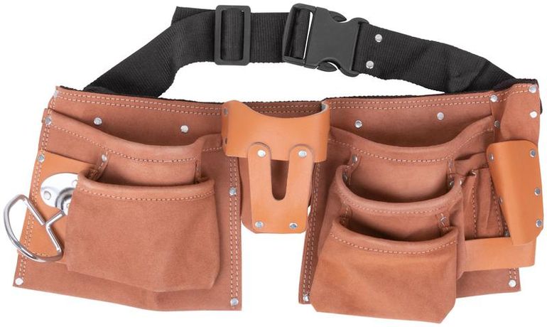 Пояс для инструмента двойн. кожа 10 отделений 1 петля FIT 12523 РОС