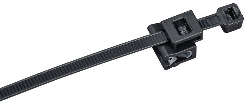 Хомут P6.6 с креплением на кромку черный 4.8х360мм 100шт/упак IEK - UHH17-D048-360-100-K02