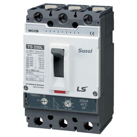 Автоматический выключатель TS250H (85kA) FMU 250A 3P3T | 0105021900 Lsis