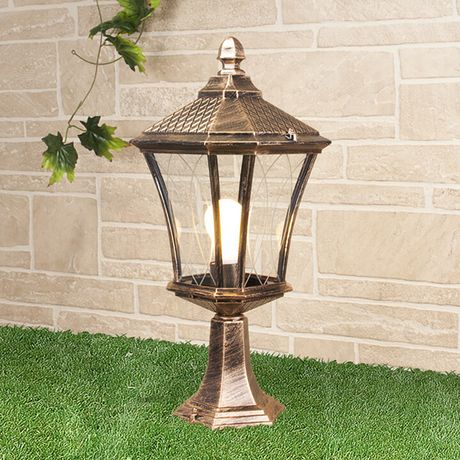 Светильник садово-парковый GLXT-1450S Virgo S черное золото | a031927 Elektrostandard