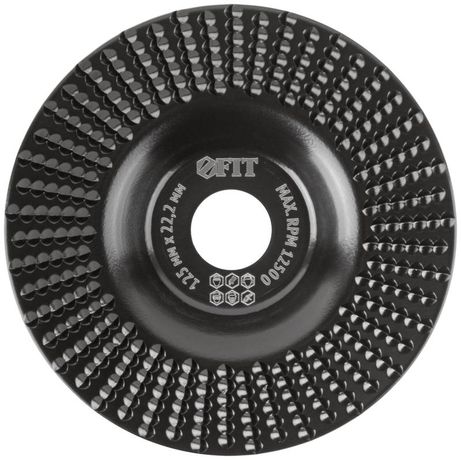 Диск обдирочный по дереву, плоский, посадочный диаметр 22,2 мм, 125 средняя насечка - 39528 РОС