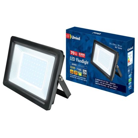 Прожектор светодиодный ULF-F19-70W/6500K IP65 175-250В BLACK 6500К, черный | UL-00006738 Uniel