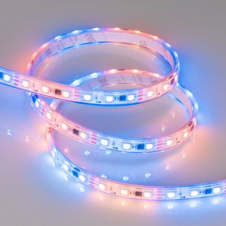 Светодиодная лента герметичная SPI-P-B60-12mm 12V RGB-PX3 (14.4W/m, IP66, 5060, 5m) (Arlight, бегущий огонь) | 026365(3) Arlight