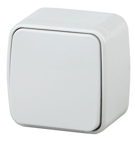 Переключатель Intro Polo 3-103-01 одноклавишный 10A-250В, IP20, ОУ, белый | Б0053533 ЭРА