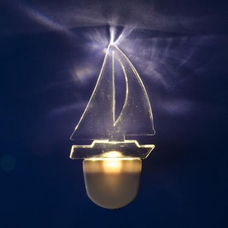 Тип свечения — теплый белый ТМ Uniel - UL-00007051 Светильник-ночник-Кораблик DTL-315 Без выключателя