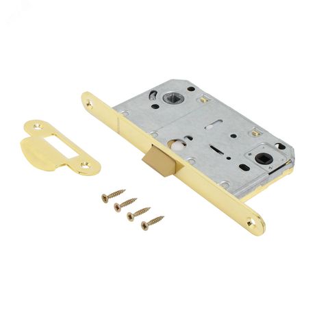 Защёлка Аллюр АРТ PL 96WC-50 PB золото ХЕДЕР с фиксатором - 14117 ПТК