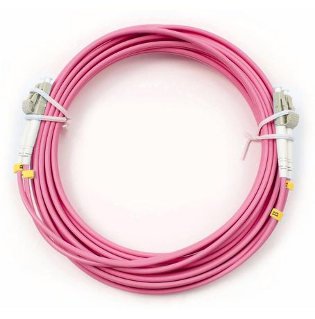 Шнур оптический FOP-50-OM4-LC-LC-5m duplex LC-LC50/125мм OM4 5м LSZH Cabeus 9104c