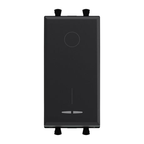 Выключатель двухполюсный модульный, "Avanti", "Черный матовый", 1 модуль | 4412221 DKC ДКС