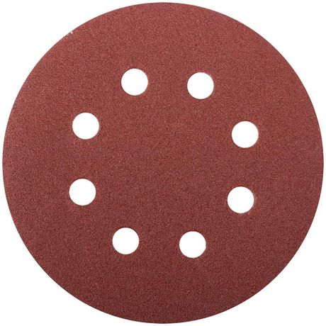 Круги шлифовальные с отверстиями (липучка), алюминий-оксидные, 125 мм, 5 шт Р 100 - 39665 РОС