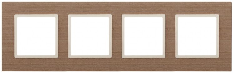 Рамка для розеток и выключателей ясень дерево ЭРА Elegance 14-5304-07 - Б0034584