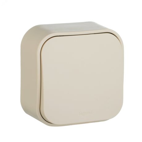 Переключатель проходной 1-кл. ОП Quteo 10А IP20 10AX сл. кость IEK 782234 Legrand