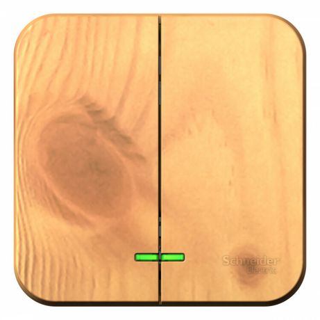 Выключатель 2-кл. ОП Blanca 10А IP20 (сх. 5) 250В ясень SE BLNVA105005 APC