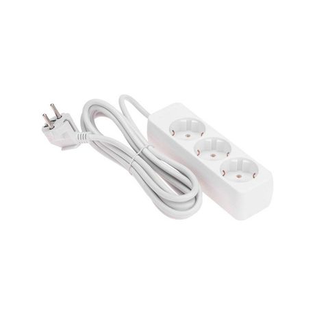 Удлинитель 3 гнезда, 3м, 3х0,75мм², с/з, белый | 13-4209 PROconnect MEET
