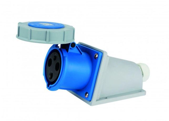 Розетка стационарная 2Р+РЕ 63А 220В IP67 РС-103 DEKraft 26198DEK APC