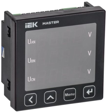 Вольтметр цифровой щитовой трехфазный RS-485 96х96 LED MASTER - MI-DV21-6-3-1-LED IEK