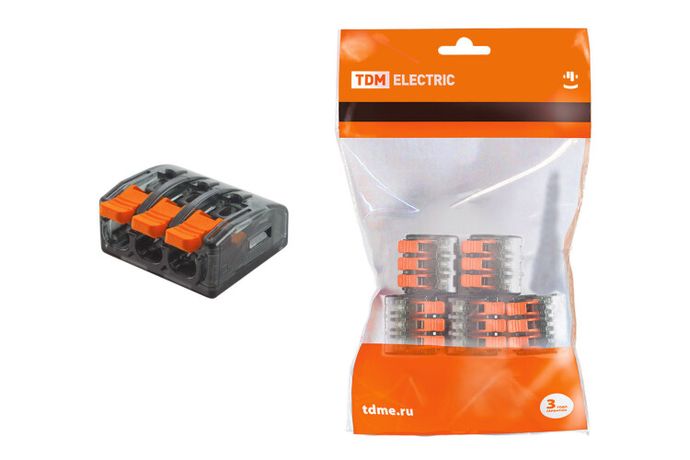 Соединительная клемма СК-613 (2,5мм2) (5 шт/упак) | SQ0527-0032 TDM