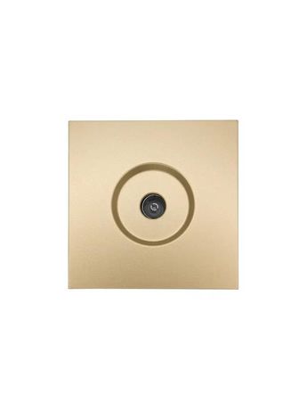 Розетка ТВ проходная СП ZIMA IP20 зол. LEZARD 704-3688-129