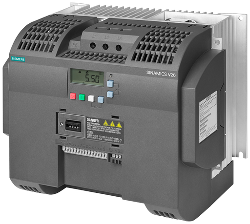 Преобразователь частоты SINAMICS V20 3AC 380-480V 47-63HZ 7.5кВт Siemens 6SL32105BE275CV0