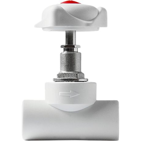 Вентиль 20 полипропиленовый PPR белый - PA42009 PRO AQUA