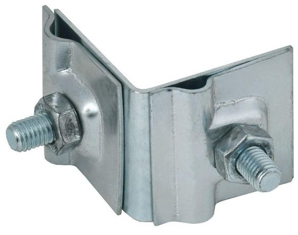 Держатель проводника круглого 6-10мм для фальца угловой h=40мм оцинкованная сталь HDZ IEK - ZDP80-14-2-16-40