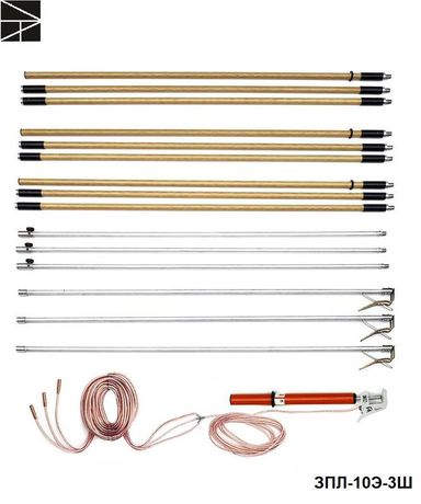 Заземление переносное для воздушных линий ЗПЛ-10Э-3Ш сечен. 50мм ЭЛЕКТРО ТРЕЙД ET-Z136SH-50