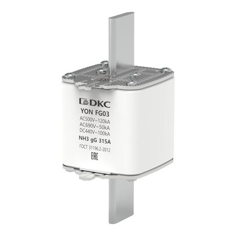 Предохранитель YON ножевого типа FG3 с одинарной индикацией 315А | 1FG03-0315 DKC ДКС