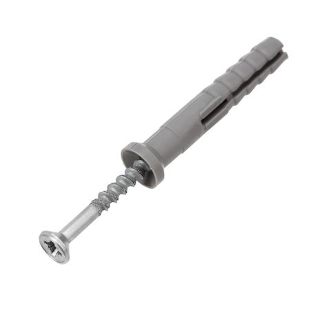 Дюбель-гвоздь KRANZ потайной бортик, полипропилен 6х40, пакет (100 шт./уп.) |KR-02-3621-007 | KR-01-3621-007