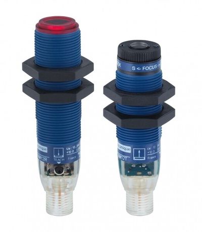 Фотодатчик лазерный прямого луча цилиндр. пласт. 12-24В DC PNP NONC разъем M12 SchE XUBLAPCNM12