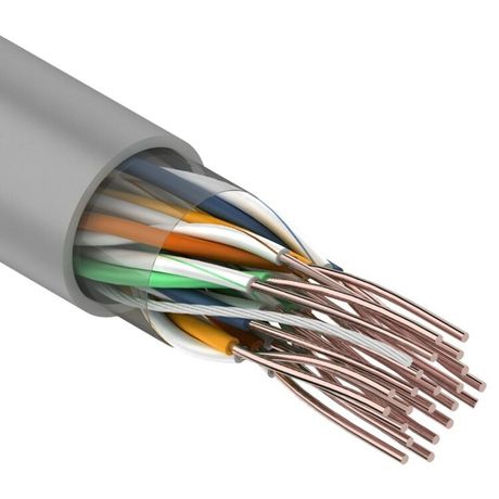 Кабель витая пара U/UTP кат.5 10х2х24AWG медь сер. (305м) (м) Rexant 01-1011 MEET