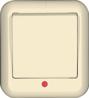 Выключатель 1-кл. ОП Прима 6А IP20 с индикацией сл. кость (опт. упак.) SchE A16-046-S APC