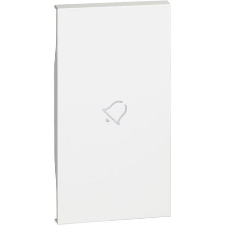 Панель лицевая 2мод. Living Now с символом "звонок" для выкл. и перкл. бел. Leg BTC KW01M2D Legrand