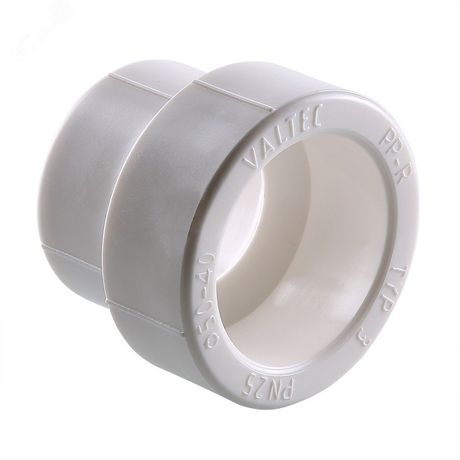 Муфта переходная 40 х 32 полипропиленовая PPR белая - VTp.705.0.040032 VALTEC PV7054032