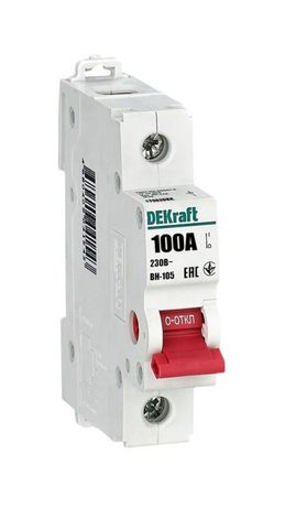Выключатель-разъединитель ВН-105 ВН105-1P-100A DEKraft 17083DEK APC