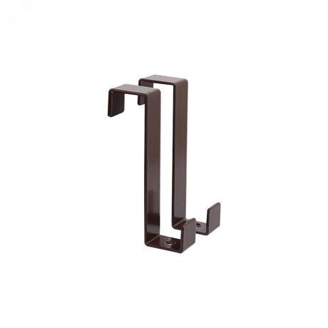 Крючок АЛЛЮР КДН-1 (20х20) коричневый 2 шт. на дверь мебели навесной - 15486 ПТК