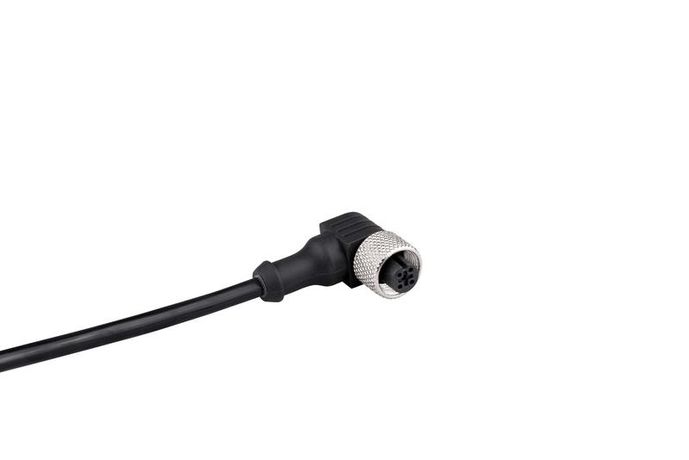 Кабель соединительный 2м с гнездом M12х4 90град. ПВХ IP68 EMAS SKM12P4DXV2 EMAS арт. SKM12P4DXV2