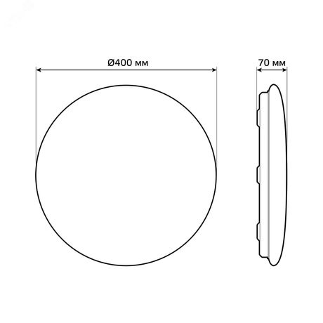 Светильник светодиодный накладной умный ДБО 35 Вт 2800 лм 2700-6500К AC 220В IP20 круг D400х70мм изменение цветовой температуры и диммирование управление по Wi-Fi Smart Home Gauss - 2060112