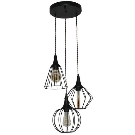 Светильник Форма 231 черн.муар (Плафон Микс) НСБ 01-3х60-141 Е27 ИУ - 1005404242 Элетех