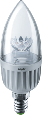 Лампа светодиодная 71 853 NLL-C37-7-230-4K-E14-CL 7Вт свеча 4000К нейтр. бел. E14 525лм 176-264В Navigator 71853 19798