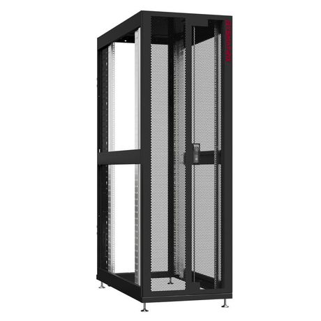 Шкаф серверный 48U 800х1070 передняя дверь: двустворчатая перфорированная IP20. задняя без. боковые панели: цвет: черный RAL9005 - NS 8148.9400 SYSMATRIX